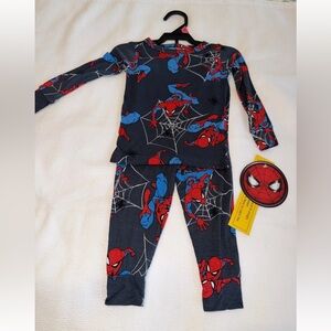 Spider-Man Marvel Toddler Pajamas 2 Pieces Blue And Red NWT Multiple Sizes